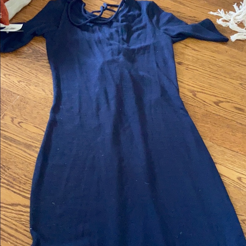 blue dress